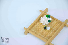 1/3 1/4 White gardenia Kimono Yukata Hair Clip Hair Accessories Model For BJD