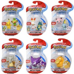 Pack of 6 Pokemon Battle Figures Mystery Random Assortment