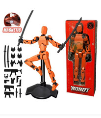 Titan13, Dummy 13, T13 Action Figure,Toy Robot, 3D Printed – Fully Assembled