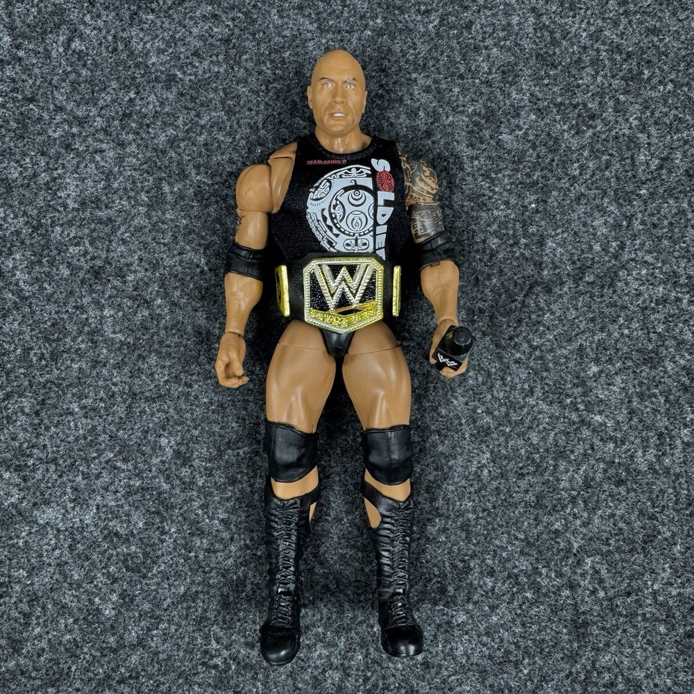 WWE Ultimate Edition The Rock Series 10 Mattel Wrestling Figure Loose Elite