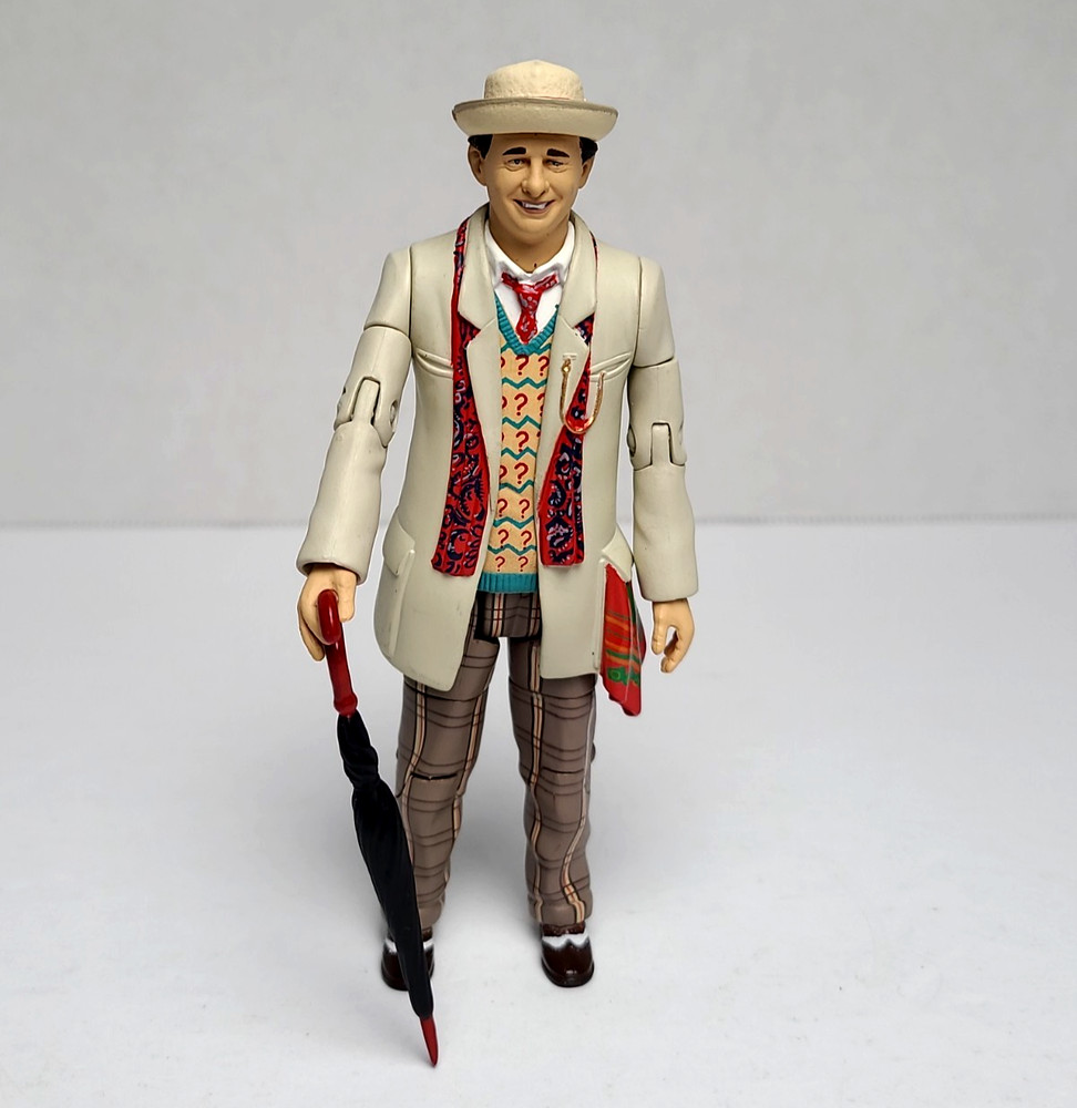 Doctor Who Seventh Doctor (McCoy) Figure (Remembrance) (Cream Suit) (Complete)