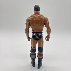 Mattel WWE The Rock Basic Action Figure Black Trunks Bull Logo 2011