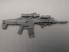 1/12 scale 3D printed tactical AR type rifle for classified marvel legends