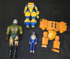 Vintage 80s 90s Action Figure Lot Inhumanoids Transformers Kenner Aliens Parts