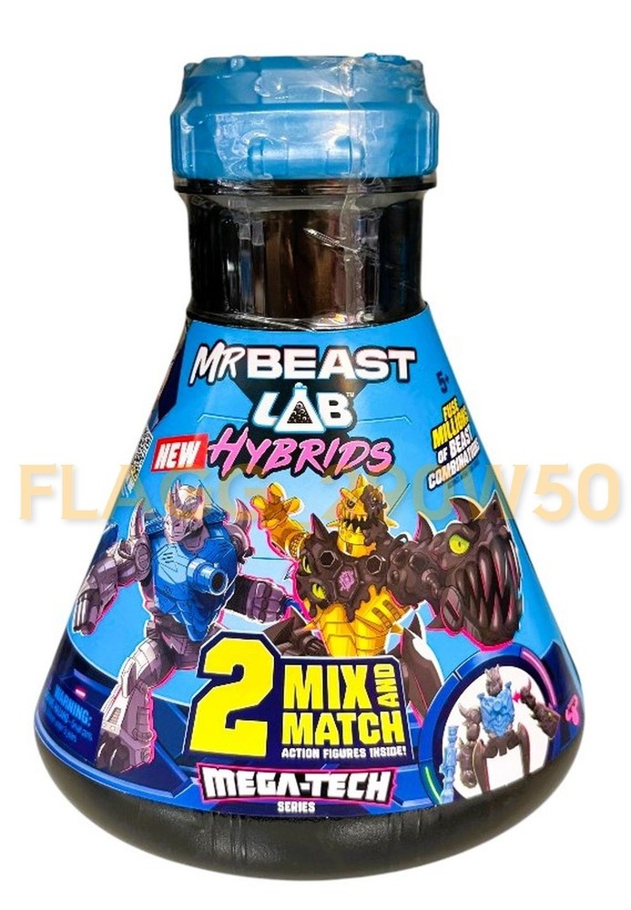 NEW! Mr. Beast Lab Hybrids MEGA-TECH SERIES 2 Mystery Mix & Match Figures *READ*