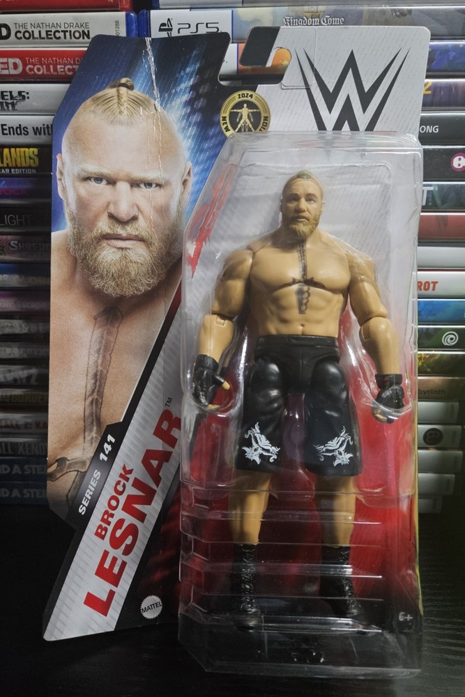 WWE Wrestling Series 141 Brock Lesnar Action Figure * TEAR * NEW SEALED MATTEL