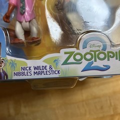 Disney Zootopia 2 Pack NICK WILDE & NIBBLES MAPLESTICK Toy Figures NIB
