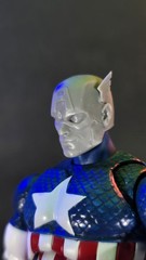 Custom 3D-printed Mafex Marco Checchetto Styled Captain America Heads