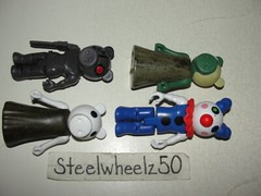 Roblox Piggy 4 Figure Lot 2021 MiniToon PhatMojo Robby Clowny Zompiggy White 3.5