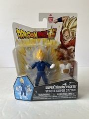 Lot Of 2 Dragonball Super 4”in Action Figures Super Saiyan Goku & Vegeta Bandai