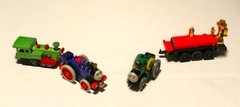 Lot Of 4 Engines Thomas The Train Die Cast Metal Plastic Magnetic Fergus Trevor
