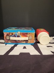 1983 King-Seely LUNCH BOX Metal STAR WARS Vintage ROTJ w Thermos NICE COLOR!