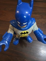 Mattel 10” Batman Action Figure Blue Gray Yellow Black w/ Cape Plastic 2018