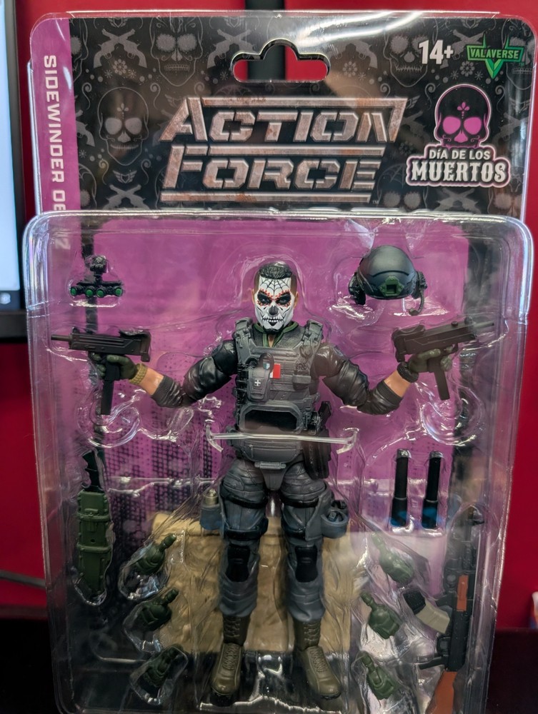 Valaverse Action Force Dia De Los Muertos Sidewinder Variant 1/100 Red Version