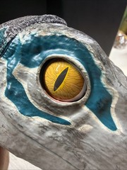 JURASSIC WORLD Baby Blue Dinosaur Animatronic Hand Puppet – Real FX Wow Stuff