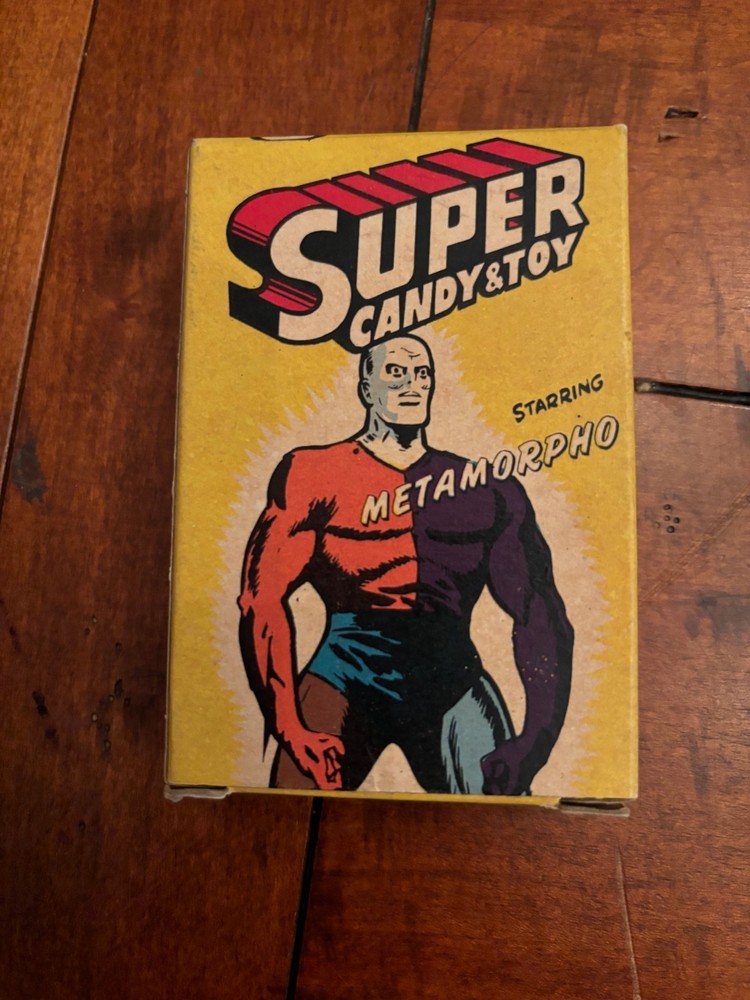 Extremely Rare 1967 Metamorpho Phoenix Super Candy and Toy Box Justice League