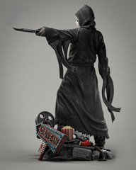 Ghostface Scream Horror Figure 25cm Professional Painted