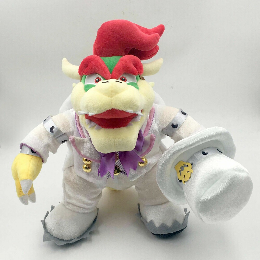 Super Mario Odyssey King Bowser Wedding Costume Plush Toy Figure Doll 14″