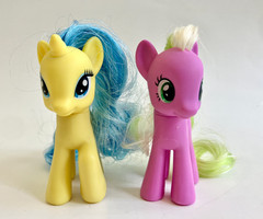 My Little Pony G4 FiM TRU Exclusive Lemony Gem Flower Wishes + MOC Eraser