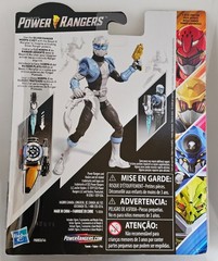 Hasbro Power Rangers Beast Morphers Silver Ranger 6in Action Figure Shows Wear