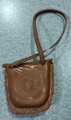 1960’s-70’s Auth/Orig Marx Johnny West Geronimo Brown Parfleche w/Strap