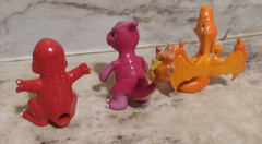 3 Vntg 1990’s TOMY Nintendo POKEMON Figure Lot – Charizard Charmeleon Charmander