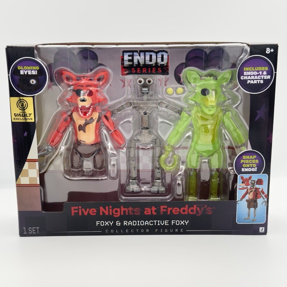 Five Nights at Freddy’s Collectible Figures Foxy And Radioactive Foxy – In Hand!