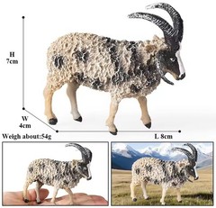 Jacob Sheep Toy Action Figure Small Animal Figurine Doll Gift for Kids