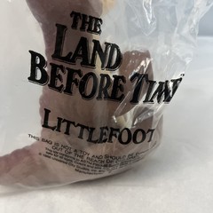 The Land Before Time Little Foot VINTAGE Hand Puppet from 1988 PIZZA HUT