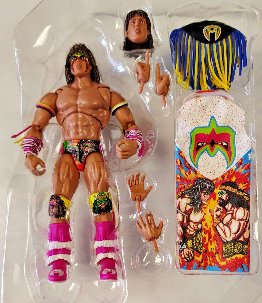2022 WWE Elite Ultimates 7″ THE ULTIMATE WARRIOR (WMVII) Mattel New Loose.