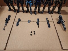 MCFARLANE TOYS Halo Reach Noble Team Action Figures All Six Complete