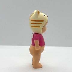 New Kewpie/Angel Collectible Mini Figure, Lucky Pink Tabby Cat Costume, Open Box