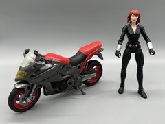 Marvel Legends Series Deluxe Riders Black Widow with Motorcycle