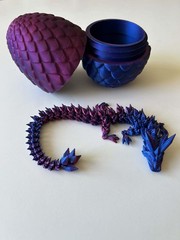 3D Printed Dragon Egg Full Articulated Crystal Dragon Fidget Toy Home Decor Toys