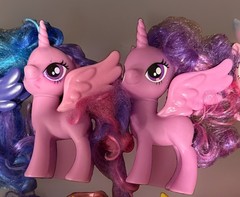 Lot Of 10 My Little Pony G4 Figures 6″ MLP Ponies Brushable FIM Hasbro Set Luna