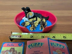 Vintage Puppy In My Pocket Collie Family Dog Bella Mom Puppies Birth Certificate