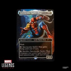 Spider-Man Marvel Legend Magic The Gathering Battle-Damaged Figure Exclusive NEW