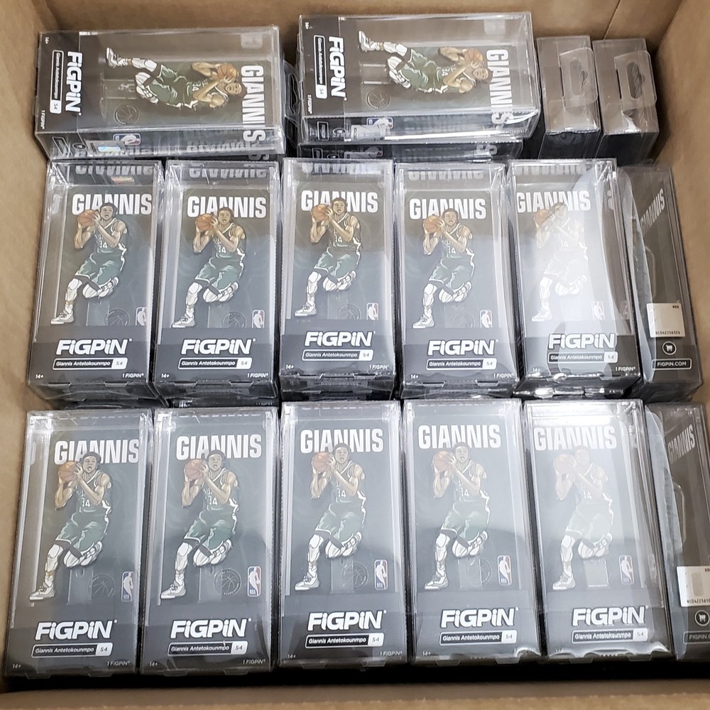 NBA FiGPiN Enamel Figure Pin – Lot of 110 Giannis Antetokounmpo NEW in Package!