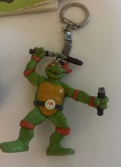 Vintage 90s TMNT Teenage Mutant Ninja Turtles Lot (Book, BK Cup, Keychain, Clip)