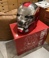 Autoking Iron Man MK5 Helmet 1:1 English Voice-controlled Wearable Cos Mask Prop