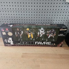 BRETT FAVRE Through the Years 4 Pack Set McFarlane NFL Figures minor box damage