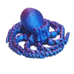 7.1inch 3D Printed Octopus Model,Articulated Animals Figure,Toys Home Decor