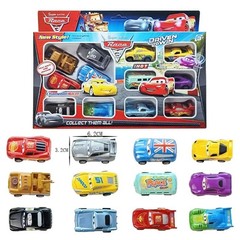 12PCS Pixar Cars Lightning McQueen Diecast PVC Toy Set Kids Birthday Gift US