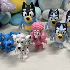 Bluey and Friends Family Figures And Plush Lot of 23 Items. Clean. Smoke Free.