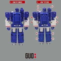 3D Print Filler Shoulder Cannon Upgrade Kit For SS86 Soundwave GO Better