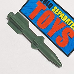 GI Joe Ammo Dump Unit 109MM MISSILE no sticker rocket original 1985 playset part