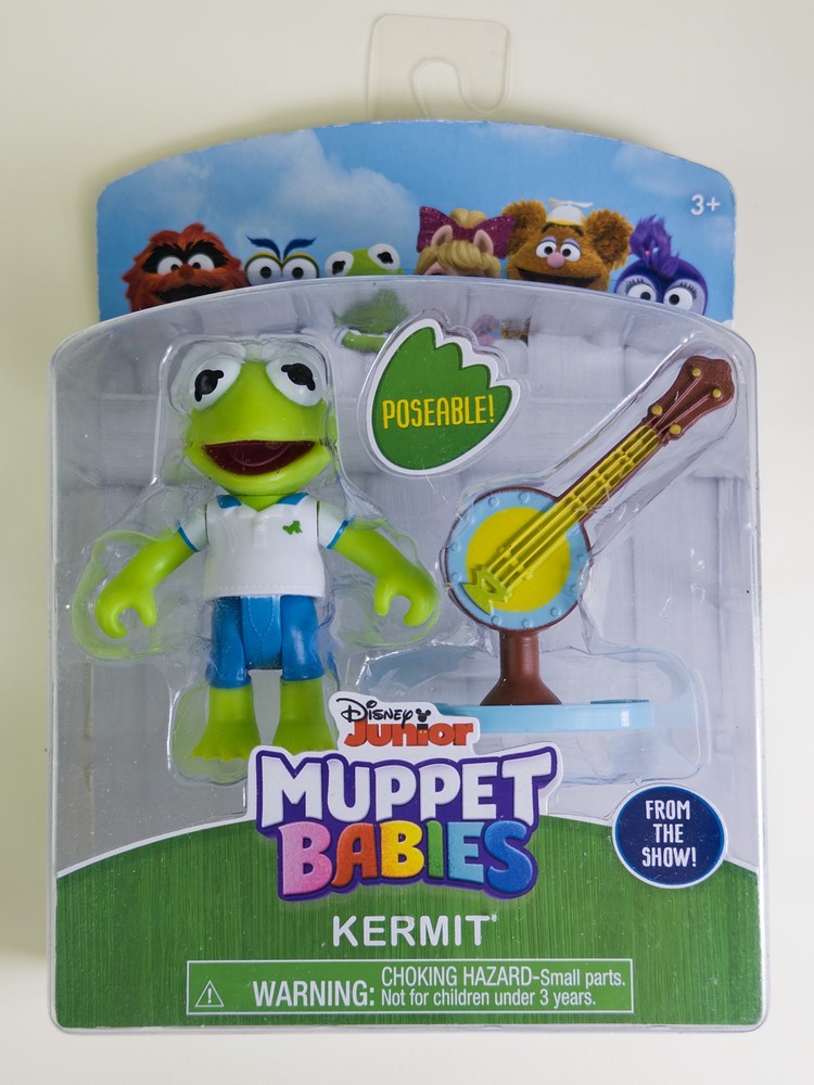 Disney Junior Muppet Babies Kermit Action Figure with Banjo Poseable Just Play