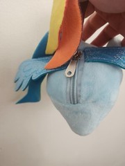 My Little Pony, with wings, colorful mane, zipper back for money or keys. Tag…