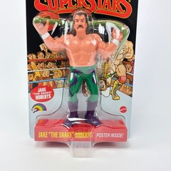 Mattel WWE Superstars Jake The Snake Roberts LJN Style Retro Figure Black card