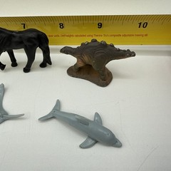 Lot Of Plastic Rubber Metal Dinosaur Shark Figures ANIMALS & OTHER Toys Vintage